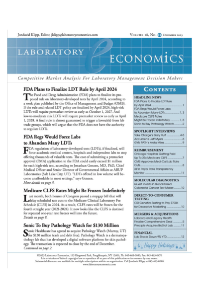 Laboratory Economics 6-month Trial Subscription